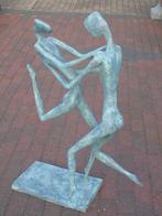 modern kunst bronzen beeld van een dansend paar, XXL, Tuin en Terras, Nieuw, Overige materialen, Overige typen, Ophalen of Verzenden