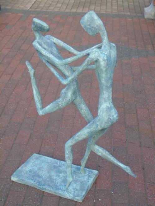 statue art moderne en bronze d un couple qui dance , XXL, Jardin & Terrasse, Statues de jardin, Neuf, Autres types, Autres matériaux