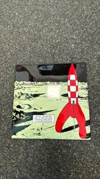 Plaque émaillée Tintin Rocket, Collections, Comme neuf, Enlèvement ou Envoi, Panneau publicitaire