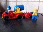 2 Duplo clowns met kanon en aanhangwagentje, Kinderen en Baby's, Ophalen of Verzenden, Gebruikt, Losse stenen, Duplo