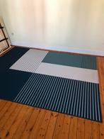 Tapijt modern blauw beige gestreept, Ophalen, Zo goed als nieuw, Beige