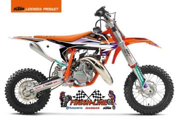 ** KTM SX 50 COMPLETE FACTORY RACING STICKERSET 2024-2025 ** beschikbaar voor biedingen