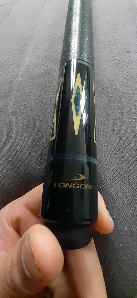Longoni m-2 poolcue met lederen case, Verzamelen, Pennenverzamelingen, Zo goed als nieuw, Ophalen of Verzenden