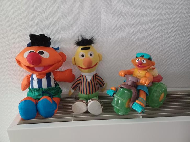 Bert & Ernie set Sesamstraat, Verzamelen, Poppetjes en Figuurtjes, Gebruikt, Ophalen of Verzenden