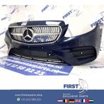 W213 S213 E43 E53 AMG VOORBUMPER BLAUW BUMPER E Klasse 2016-, Gebruikt, Ophalen of Verzenden, Bumper, Mercedes-Benz