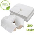 Set 200 stuks Hoofdsteun Covers 40x30cm voor Massagetafel 🌞, Ophalen of Verzenden, Nieuw, Massagetafel
