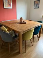 Table en chêne carre, Maison & Meubles, 150 à 200 cm, Cinq personnes ou plus, 150 à 200 cm, Carré