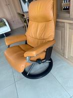 Stressless view Signature relaxzetel S, Huis en Inrichting, Ophalen, Zo goed als nieuw, Leer