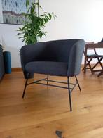 Fauteuil, antracietgrijs en zwart metaal, Maison du Monde, Ophalen, Minder dan 75 cm, Zo goed als nieuw, Metaal