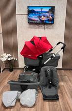 Bugaboo Donkey 3 DUO Two Twin Mélange rouge Complet, Comme neuf, Bugaboo, Enlèvement ou Envoi