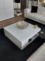 Design salontafel Karat, Ophalen, 50 tot 100 cm, Glas, Vierkant