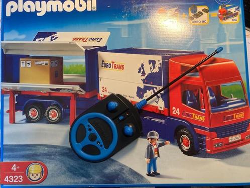 Camion avec remorque - 4323 + radiocommande - 4320, Kinderen en Baby's, Speelgoed | Playmobil, Nieuw, Complete set, Ophalen