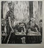 Houtgravure (50 x 66 cm-, Antiek en Kunst, Ophalen of Verzenden
