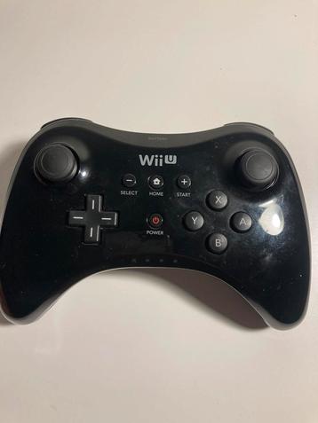 Manette Wii U Pro noire noire avec chargeur et chargeur  disponible aux enchères