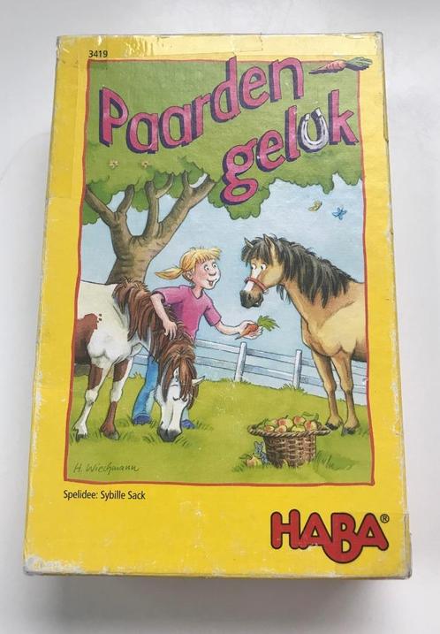 Paardengeluk (HABA), Hobby en Vrije tijd, Gezelschapsspellen | Bordspellen, Gebruikt, Een of twee spelers, Drie of vier spelers