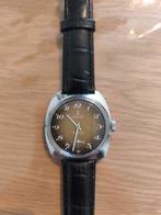 Mechanisch horloge van nikkel uit 1984, Handtassen en Accessoires, Horloges | Heren, Leer, Staal, Polshorloge, Zo goed als nieuw