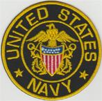 United States Navy stoffen opstrijk patch embleem, Collections, Vêtements & Patrons, Envoi, Neuf