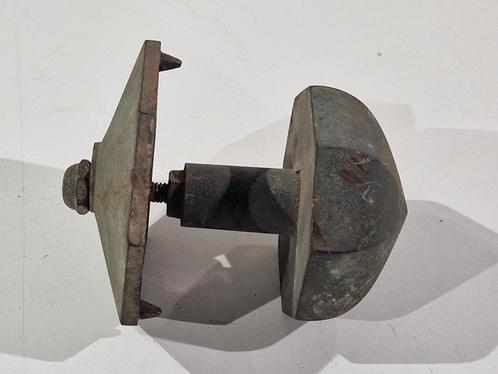 Bronzen of koperen antieke deurgreep, Antiek en Kunst, Antiek | Brons en Koper, Brons, Ophalen of Verzenden