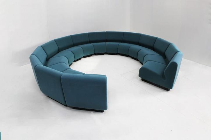 Vintage modulaire ronde bank Don Chadwick Herman Miller, Antiek en Kunst, Antiek | Meubels | Stoelen en Sofa's, Ophalen