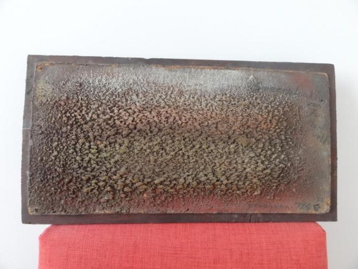 abstract op hout geschilderd 1972, informeel, brut,, Antiek en Kunst, Kunst | Schilderijen | Abstract, Verzenden