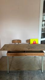Oude schoolbank, Huis en Inrichting, Ophalen, Gebruikt, Bureau