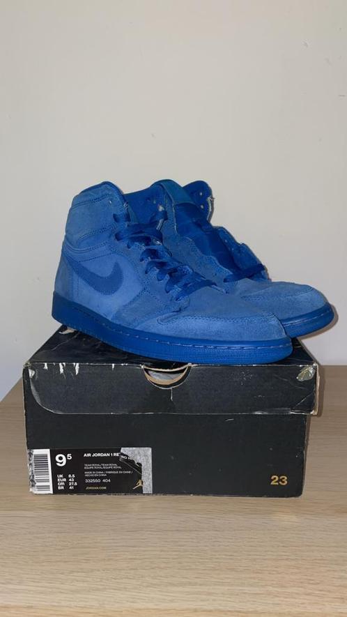 Jordan 1 suede blue, Vêtements | Hommes, Chaussures, Porté, Baskets, Bleu, Enlèvement ou Envoi