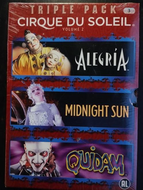 Cirque du Soleil 3Pack nieuw in verpakking!, Cd's en Dvd's, Dvd's | Overige Dvd's, Nieuw in verpakking, Boxset, Verzenden