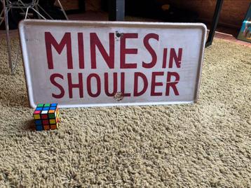 US WW2 MINES IN SHOULDER bord 1944 beschikbaar voor biedingen