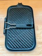 Grillpan Le Creuset 36cm mat zwart, Electroménager, Enlèvement ou Envoi, Utilisé