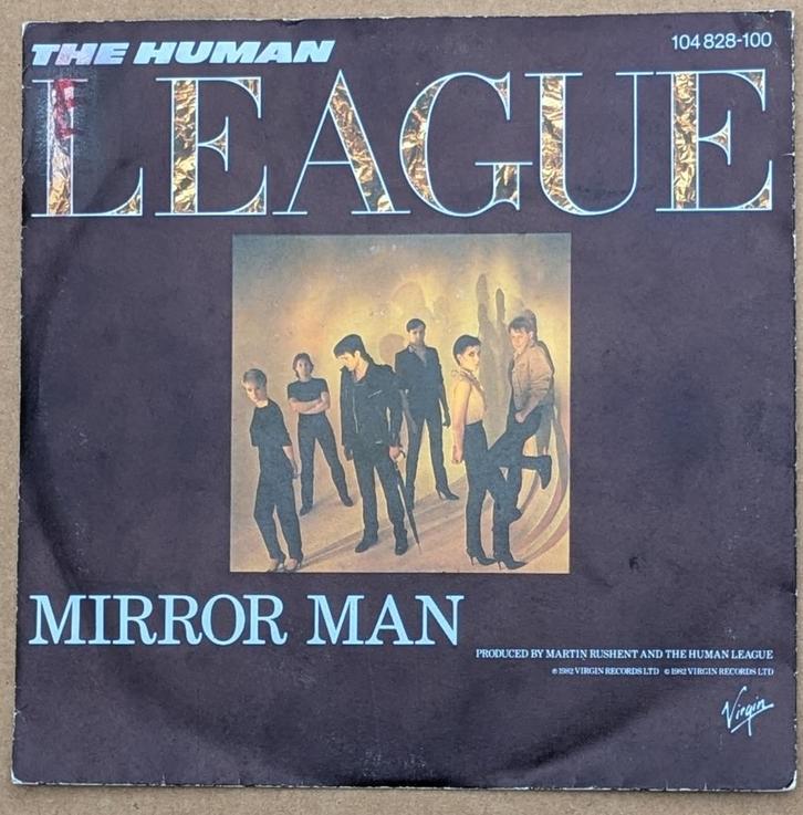 The Human League - Mirror Man - Vinyle 45T 7", Cd's en Dvd's, Vinyl | Pop, Gebruikt, 1980 tot 2000, Ophalen of Verzenden