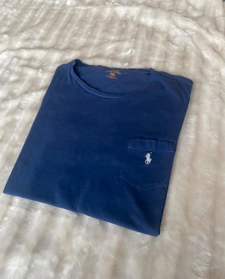 Ralph Lauren T-shirt Blauw – XXL, Kleding | Heren, T-shirts, Gedragen, Blauw, Ophalen of Verzenden