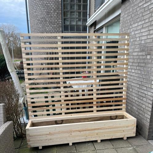 Grote houten plantenbak 160x40x36 met optie klimrek 176cm!, Tuin en Terras, Bloembakken en Plantenbakken, Nieuw, Hout, Binnen