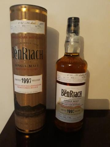 Benriach 1997 single cask whisky beschikbaar voor biedingen