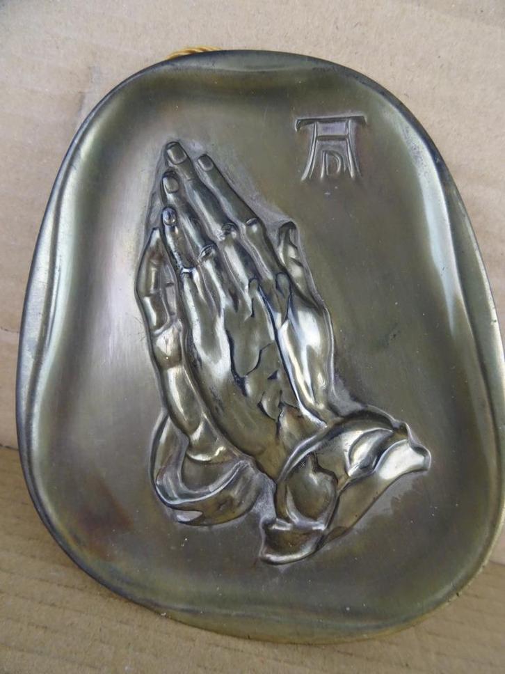 Antieke plaquette reliëf Albrecht Dürer Biddende handen 1900, Antiek en Kunst, Antiek | Religieuze voorwerpen, Ophalen of Verzenden