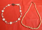 2 jolis colliers, Bijoux, Sacs & Beauté, Colliers, Enlèvement ou Envoi, Comme neuf, Blanc