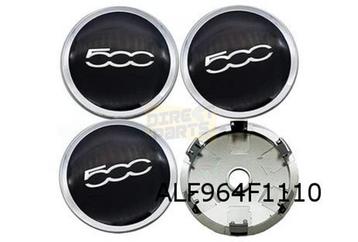 Fiat 500 (9/07-) Naafdekselset Chrome (set van 4 stuks) Orig beschikbaar voor biedingen