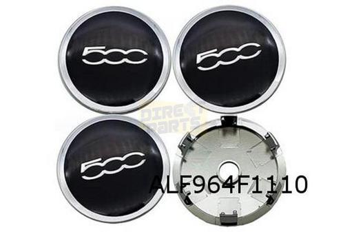 Fiat 500 (9/07-) Naafdekselset Chrome (set van 4 stuks) Orig, Auto-onderdelen, Overige Auto-onderdelen, Fiat, Nieuw, Verzenden