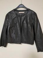 Feestelijk lederlook zwart jasje, La Fée Maraboutée, 38, Taille 38/40 (M), Comme neuf, Enlèvement, La Fée Maraboutée