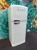 XL creme Smeg koelkast 1.93 hoog. Bezorgen mogelijk, Ophalen, Gebruikt, 60 cm of meer, Met aparte vriezer