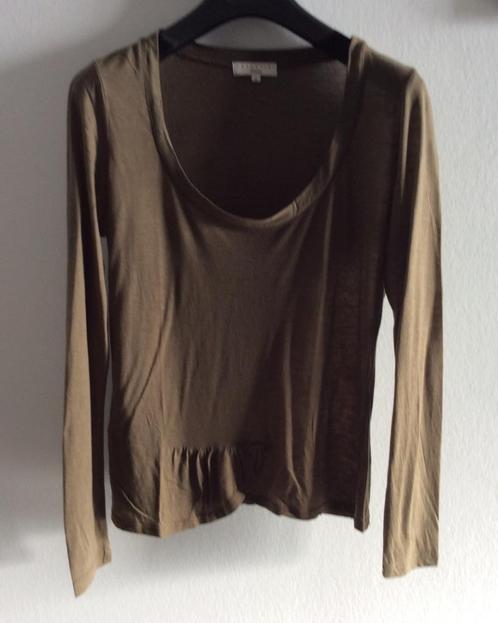 longsleeve Essentiel Antwerp, maat 2, Kleding | Dames, T-shirts, Gedragen, Maat 38/40 (M), Bruin, Lange mouw, Verzenden