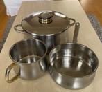 Kookpot+melkpan+sauspan Demeyere Inca Gold serie, Huis en Inrichting, Keuken | Potten en Pannen, Ophalen of Verzenden