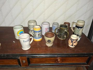 Collectie bierpotten  beschikbaar voor biedingen