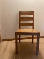 8 stoelen in teak, Huis en Inrichting, Stoelen, Ophalen, Gebruikt, Bruin, Landelijk