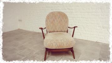 Vintage Easy chair ERCOL, Ophalen, Hout, Gebruikt, Eenpersoons