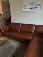 Hoekzetel leder, Maison & Meubles, Canapés | Coins salons complets, Enlèvement, Comme neuf, Cuir