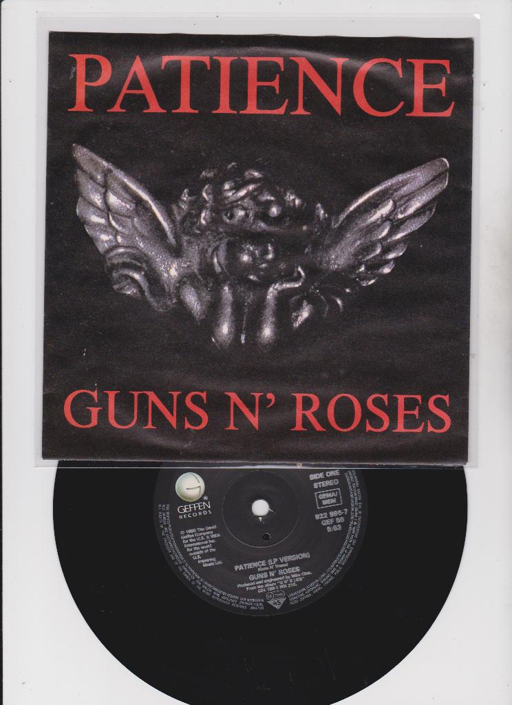 Guns N' Roses – Patience  1989   Hard / Heavy   MINT, CD & DVD, Vinyles Singles, Comme neuf, Single, Rock et Metal, 7 pouces, Enlèvement ou Envoi