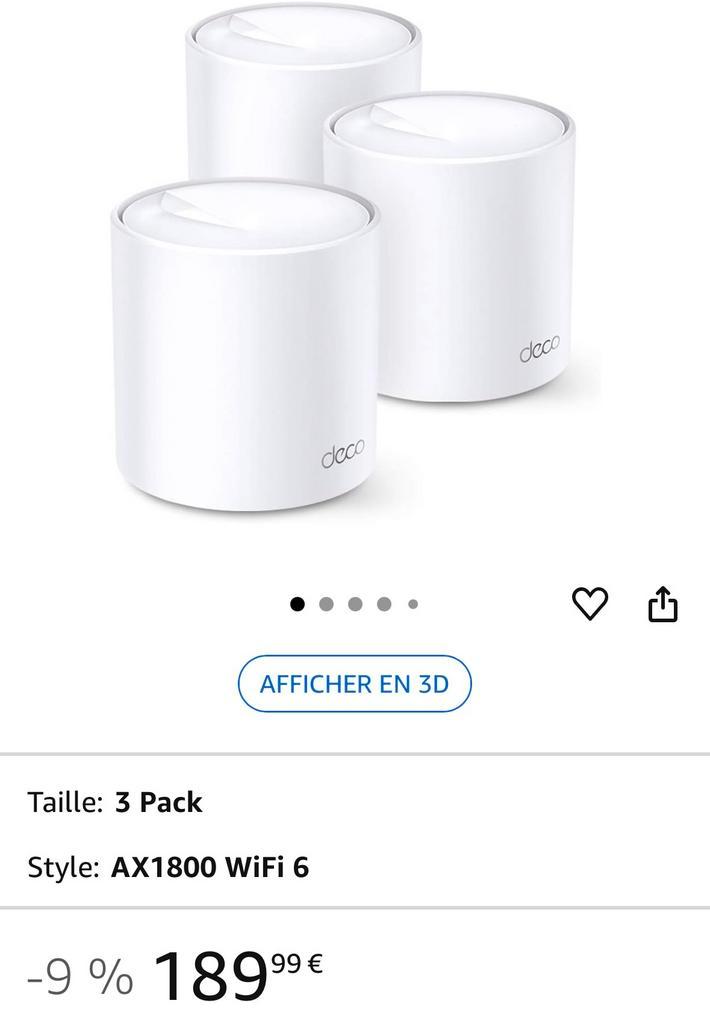 Deco Wifi Mesh X3 X20 Etat proche du neuf !, Computers en Software, WiFi-versterkers, Zo goed als nieuw, Ophalen of Verzenden