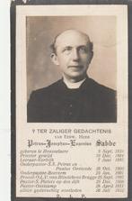 Prêtre Sabbe, Collections, Images pieuses & Faire-part, Envoi