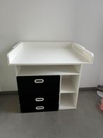 Verzorgingstafel zwart/wit Ikea, Overige typen, Zo goed als nieuw, Ophalen