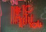 Design neonverlichting neonlamp Nice to meet you Kan bezorgd, Antiek en Kunst, Ophalen